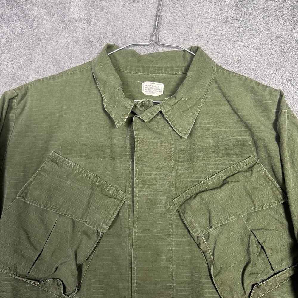 Coat Man's Cotton Wind Resistant Rip Stop Poplin OG 107 M Reg USGI 1968 Vietnam - Picture 4 of 12
